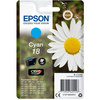 Epson Original T18 Cyan Inkjet Cartridge Daisy