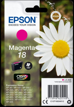 Epson Original T18 Magenta Inkjet Cartridge (Daisy) | Cartridge King 