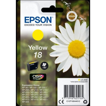 Epson Original T18 Yellow Inkjet Cartridge Daisy EPSON