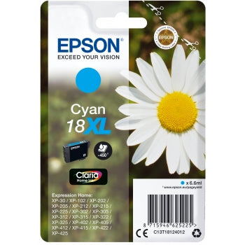 Epson Original T18 XL Cyan Inkjet Cartridge Daisy