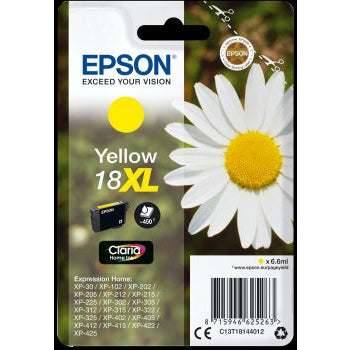 Epson Original T18 XL Yellow Inkjet Cartridge (Daisy)