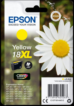 Epson Original T18 XL Yellow Inkjet Cartridge (Daisy) | Cartridge King 