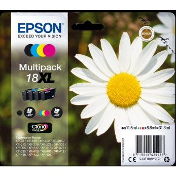 Epson Original T18 XL Multipack Inkjet Cartridges B/C/M/Y Daisy Epson