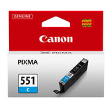 Canon CLI-551 Printer Ink Cartridge Cyan - 6509B001
