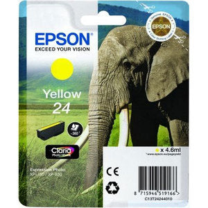 Epson Original T24 Yellow Claria Photo HD Ink | Cartridge King 