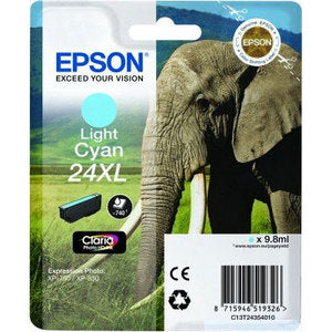 Epson Original T24XL Light Cyan Claria Photo HD Ink Epson