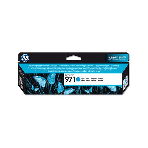 HP 971 Cyan Original Ink Cartridge Page Yield 2500 CN622AE HP