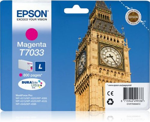 Epson Original T7033 Magenta Ink Cartridge | Cartridge King 