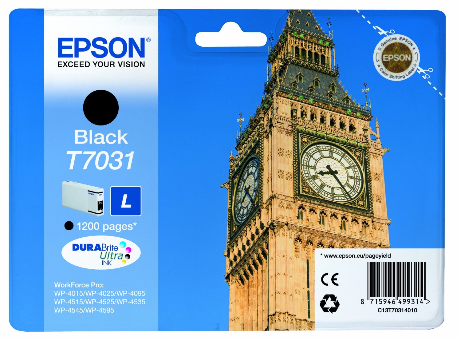 Epson Original T7031 Black Ink Cartridge | Cartridge King 