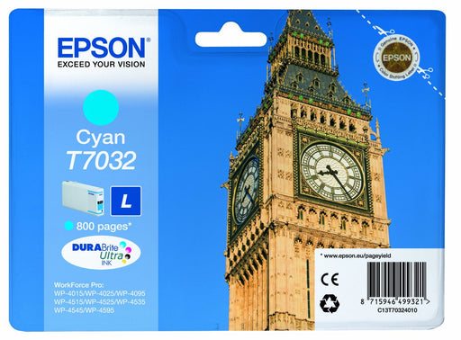 Epson Original T7032 Cyan Ink Cartridge | Cartridge King 