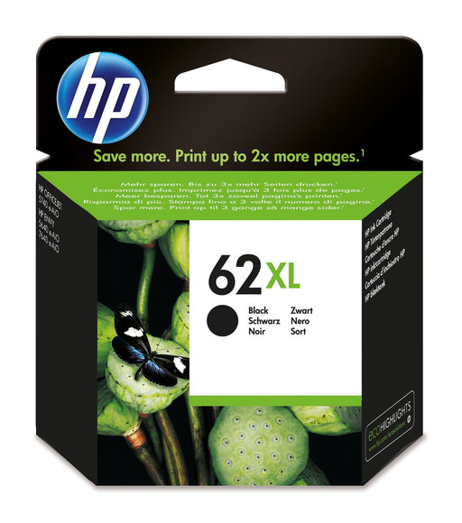 HP 62XL High Yield Black Original Ink Cartridge Page Yield 600 (P/N C2P05AE) | Cartridge King 