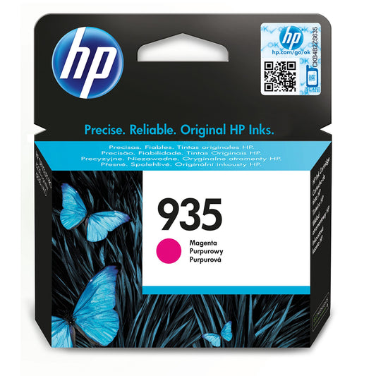 HP 935 Standard Capacity Magenta Original Ink Cartridge Page Yield 400 P/N C2P21AE HP