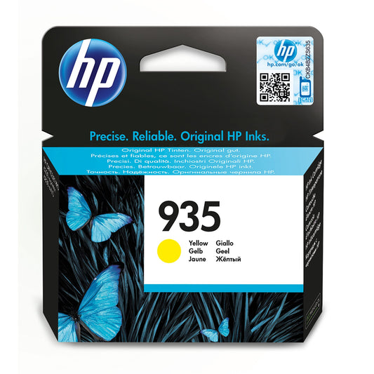 HP 935 Standard Capacity Yellow Original Ink Cartridge Page Yield 400 P/N C2P22AE