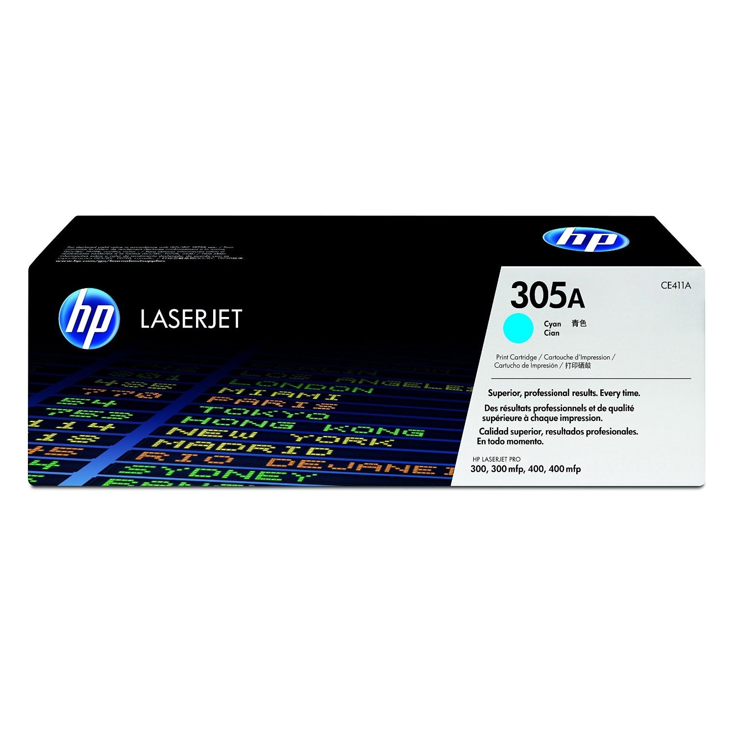 HP 305A Cyan Original LaserJet Toner Cartridge Page Yield 2600 CE411A HP