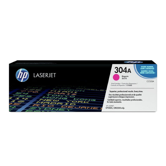 HP 304A Magenta Original LaserJet Toner Cartridge Page Yield 2800 CC533A HP