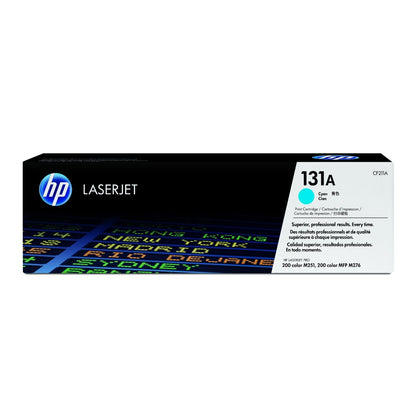 HP 131A Cyan Original LaserJet Toner Cartridge Page Yield 1800 CF211A HP