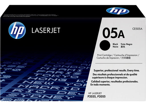 HP 05A Black Original LaserJet Toner Cartridge Page Yield 2300 (P/N CE505A) | Cartridge King 