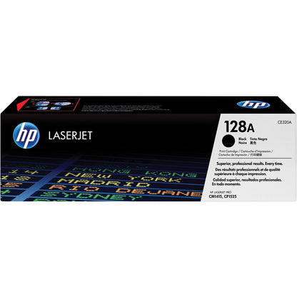 HP 128A Black Original LaserJet Toner Cartridge Page Yield 2000 CE320A HP