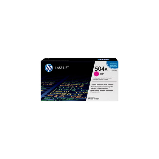 HP 504A Magenta Original LaserJet Toner Cartridge Page Yield 7000 CE253A HP