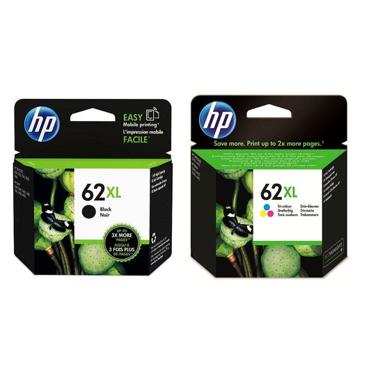 HP 62xl Black and 62xl Colour Combo Pack