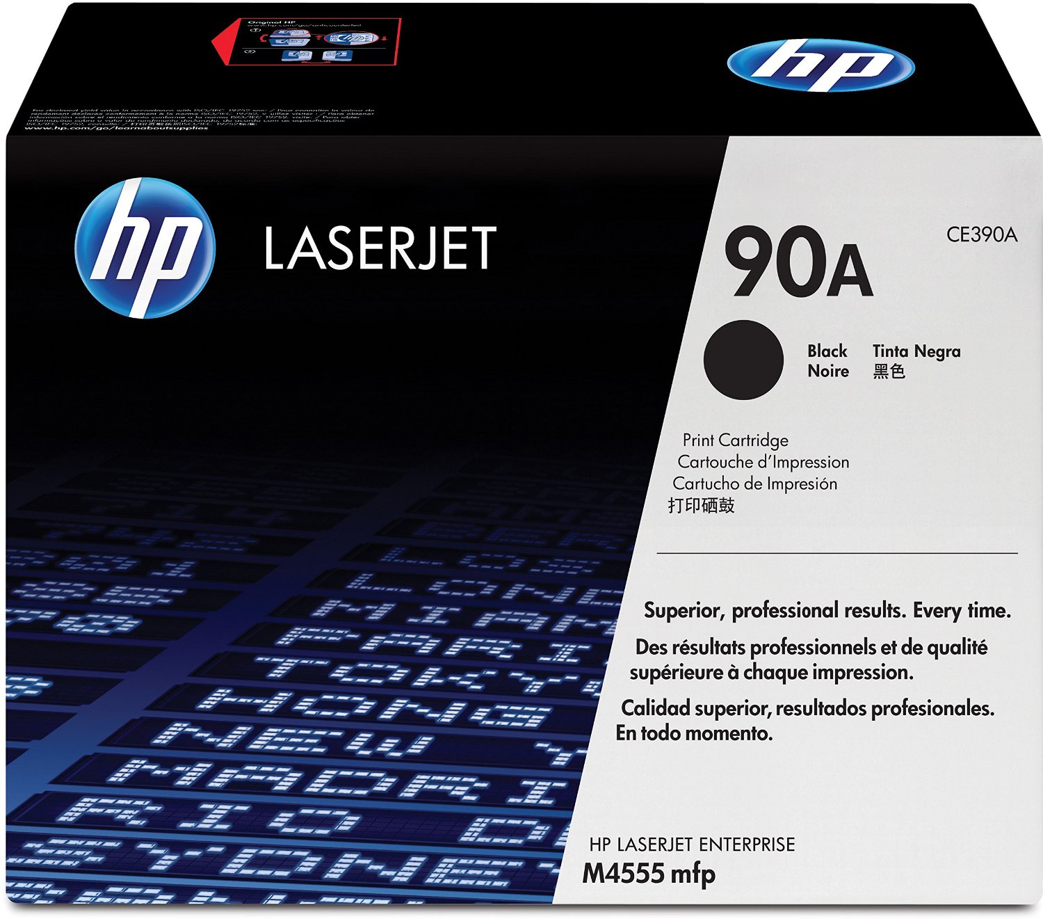 HP 90A Black Original LaserJet Toner Cartridge Page Yield 10K (CE390A) | Cartridge King 