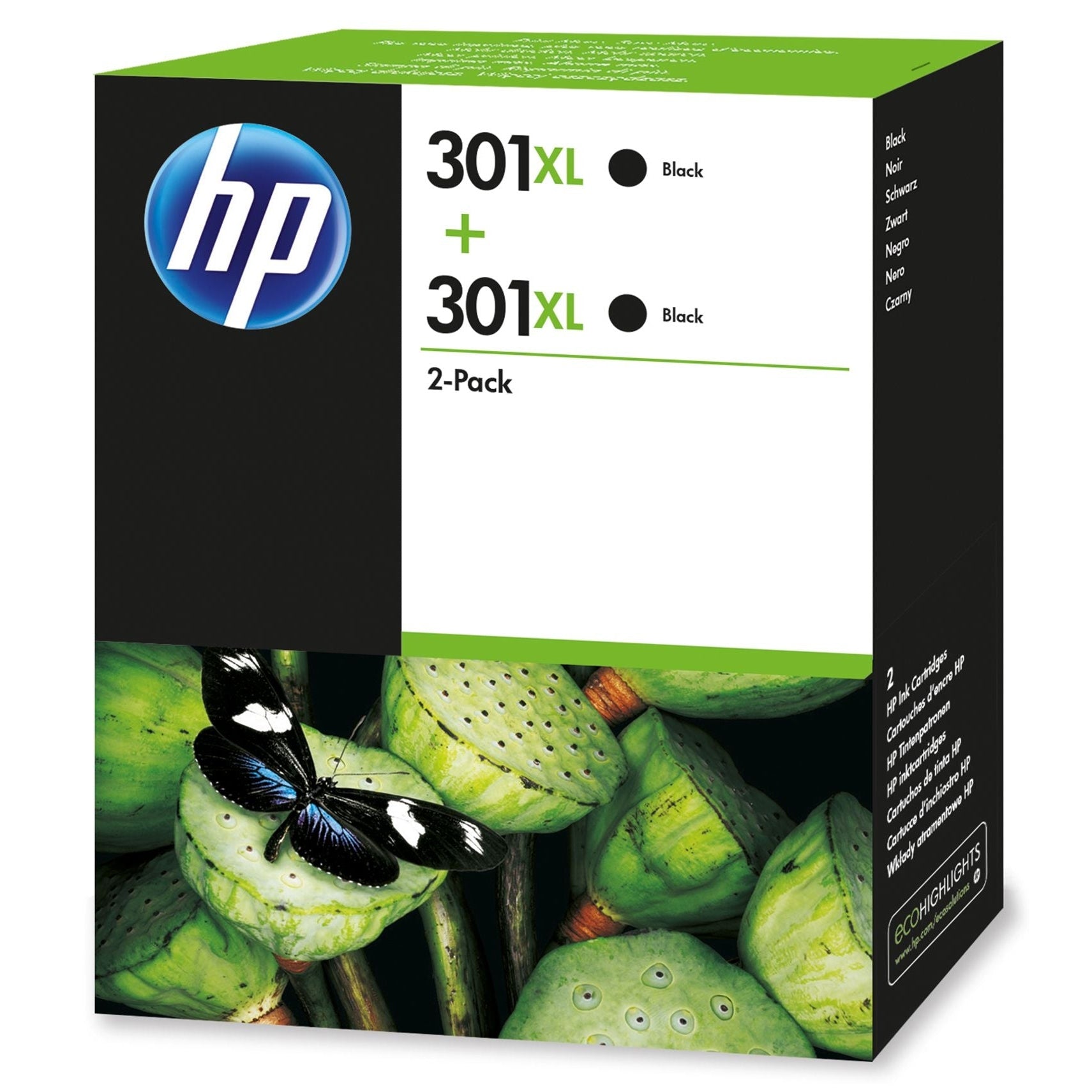 HP D8J45AE - 301XL Black Twin Pack HP