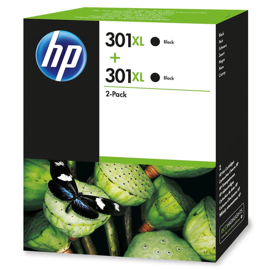 HP D8J45AE - 301XL Black Twin Pack