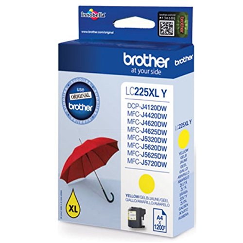 Brother Original LC225 High Capacity Yellow Ink Cartridge Brother