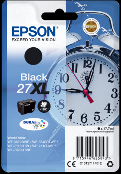 Epson Original T27XL Black Durabrite Ultra Ink | Cartridge King 