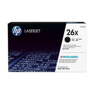 HP 26X High Yield Black Original LaserJet Toner Cartridge Page Yield 9000 CF226X HP