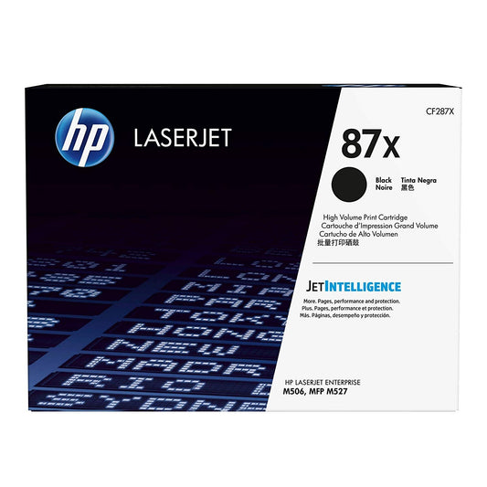 HP 87X High Yield Black Original LaserJet Toner Cartridge Page Yield 18K CF287X HP