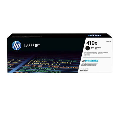 HP 410X High Yield Black Original LaserJet Toner Cartridge Page Yield 6500 CF410X HP