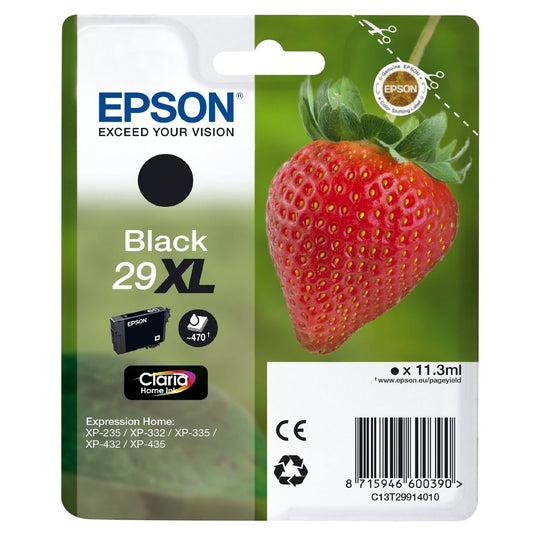 Epson Original Black T29 XL Claria Premium Ink Cartridge EPSON