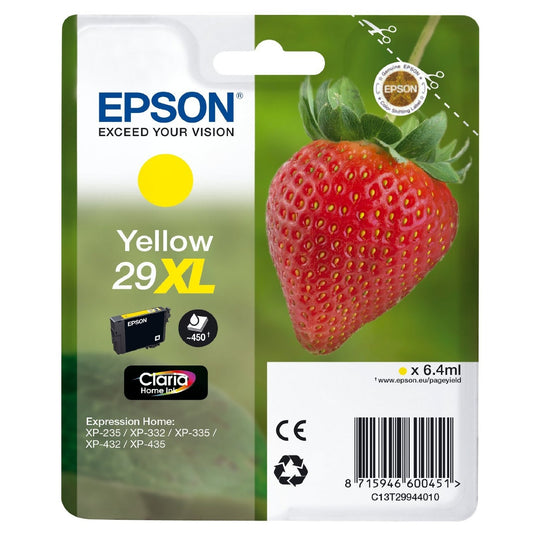 Epson Original Yellow T29 XL Claria Premium Ink Cartridge EPSON