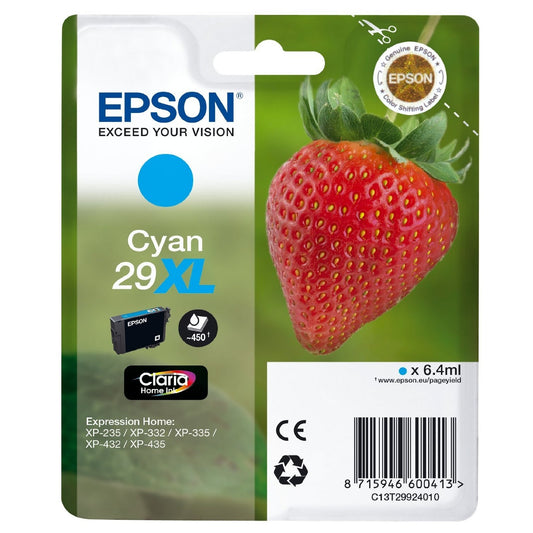 Epson Original Cyan T29 XL Claria Premium Ink Cartridge Epson