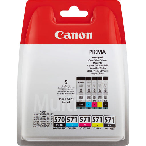 Obsolete - Canon PGI-570 & CLI-571 Printer Ink Cartridges BK & CMY