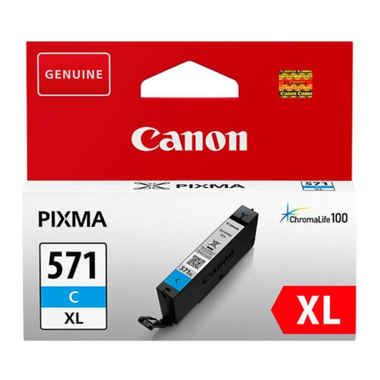 Canon CLI-571 XL Printer Ink Cartridge Cyan Canon