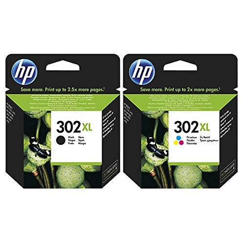 HP 302XL High Yield Black and Colour Combo pack Original Ink Cartridge HP