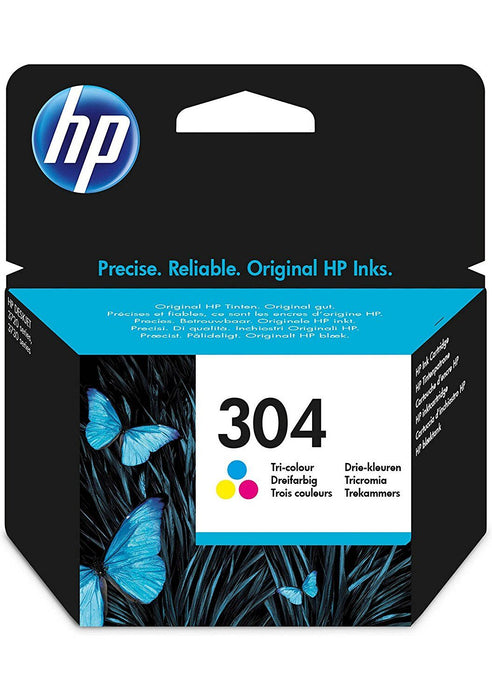HP 304 Standard Capacity Colour Original Ink Cartridge Page Yield 100 (P/N N9K05AE) | Cartridge King 