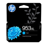 HP 953XL High Yield Original Cyan Ink Cartridge - F6U16AE