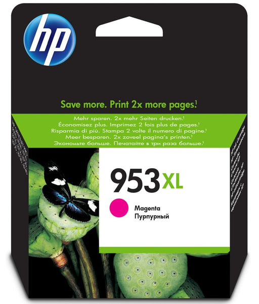 HP 953XL High Yield Original Magenta Ink Cartridge Page Yield 1450 (P/N F6U17AE) | Cartridge King 
