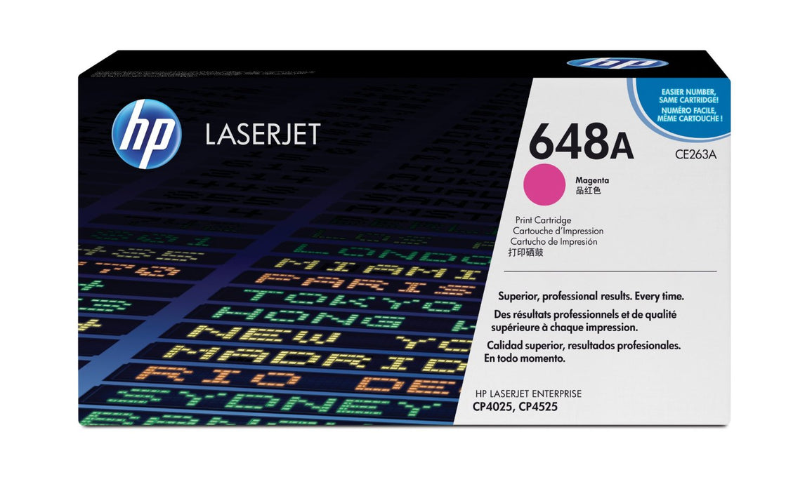 HP 648A Magenta Original LaserJet Toner Cartridge Page Yield 11K (CE263A) | Cartridge King 