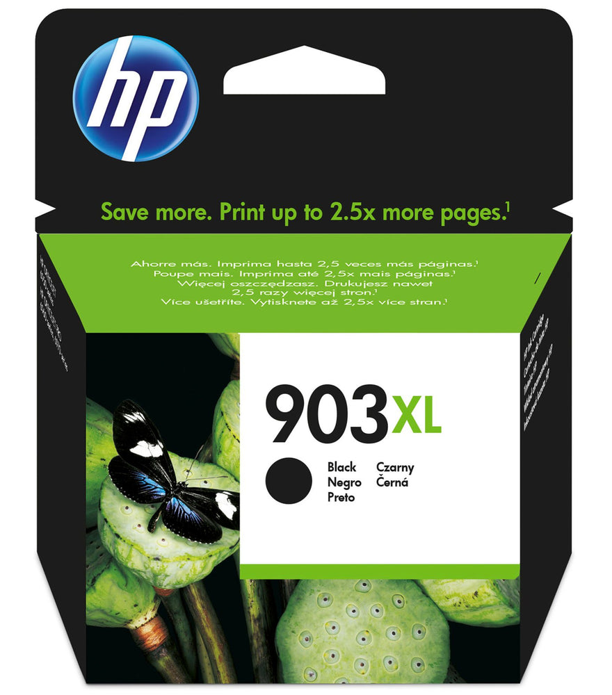HP 903XL High Yield Black Original Ink Cartridge Page Yield 750 (P/N T6M15AE) | Cartridge King 