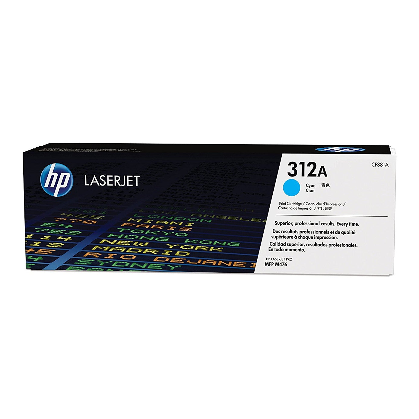 HP 312A Cyan Original LaserJet Toner Cartridge Page Yield 2700 CF381A HP