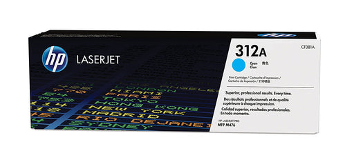 HP 312A Cyan Original LaserJet Toner Cartridge Page Yield 2700 (CF381A) | Cartridge King 