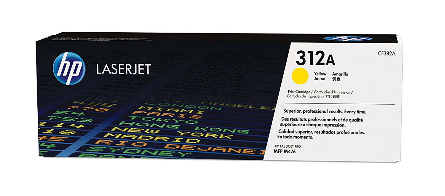 HP 312A Yellow Original LaserJet Toner Cartridge Page Yield 2700 (CF382A) | Cartridge King 