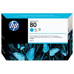 HP 80 350-ml Cyan DesignJet Ink Cartridge HP