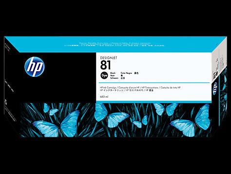 HP 81 680-ml Black DesignJet Dye Ink Cartridge | Cartridge King 