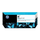 HP 81 680-ml Light Cyan DesignJet Dye Ink Cartridge HP