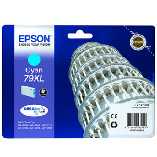 Epson Original T79 XL Cyan Durabrite Ultra Ink Cartridge
